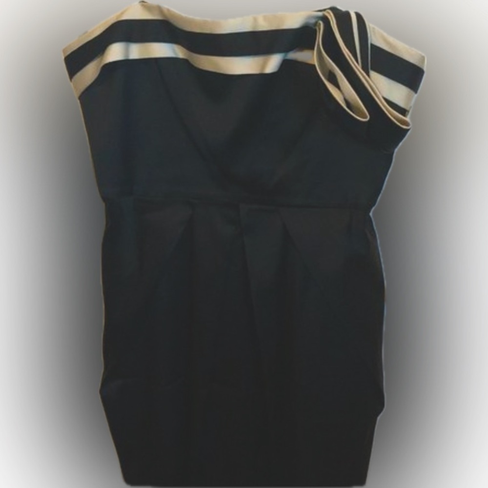 BCBG Maxazria Black & White Party Dress (D1) - Picture 3 of 6